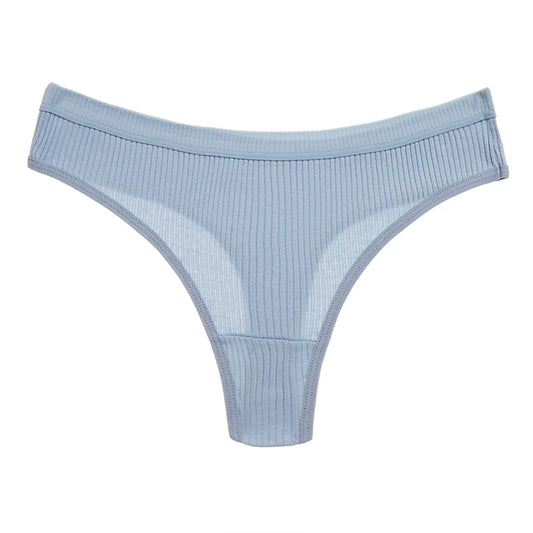 WarmSteps 10PCS Women's Panties Set Simple Striped Thongs Female Cotton Underwear Sexy Lingerie Cozy Sports G-Strings Underpants.