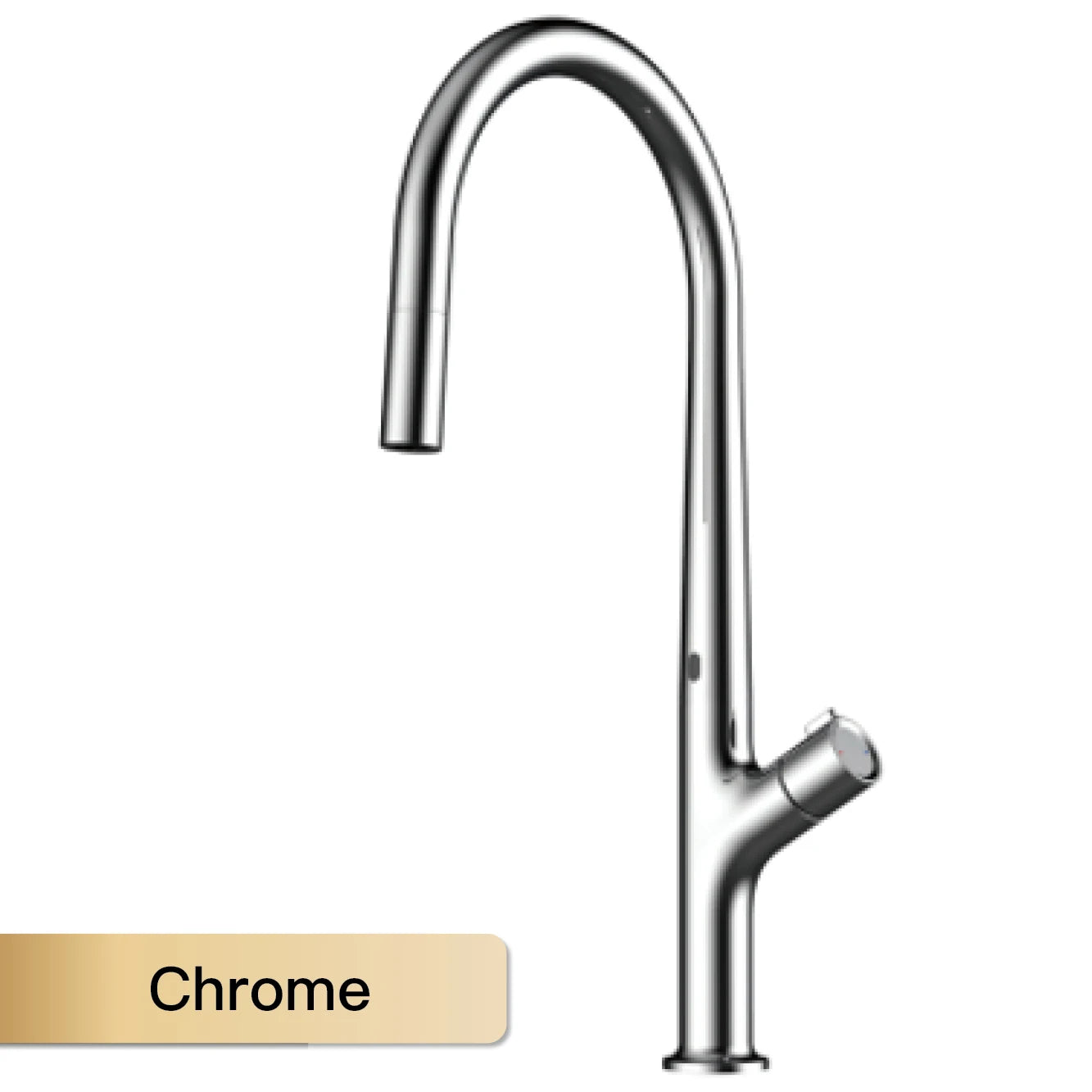 High-end gun gray brass kitchen faucet induction design single handle cold and hot dual control 2 function simple sink faucet