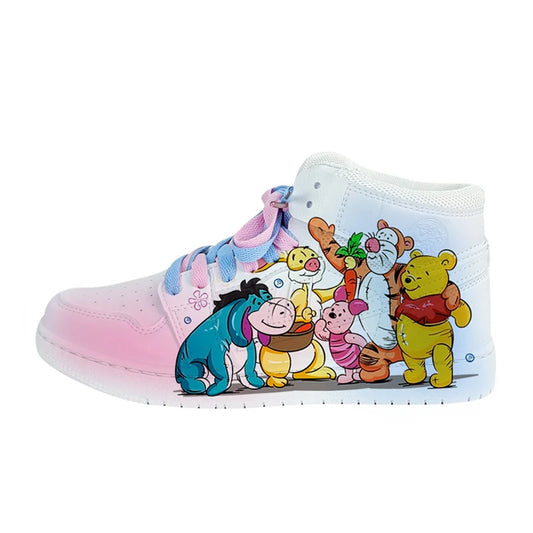 New The Disney family cartoon girls princess cute Casual shoes non-slip soft bottom sports shoes for girl gift.