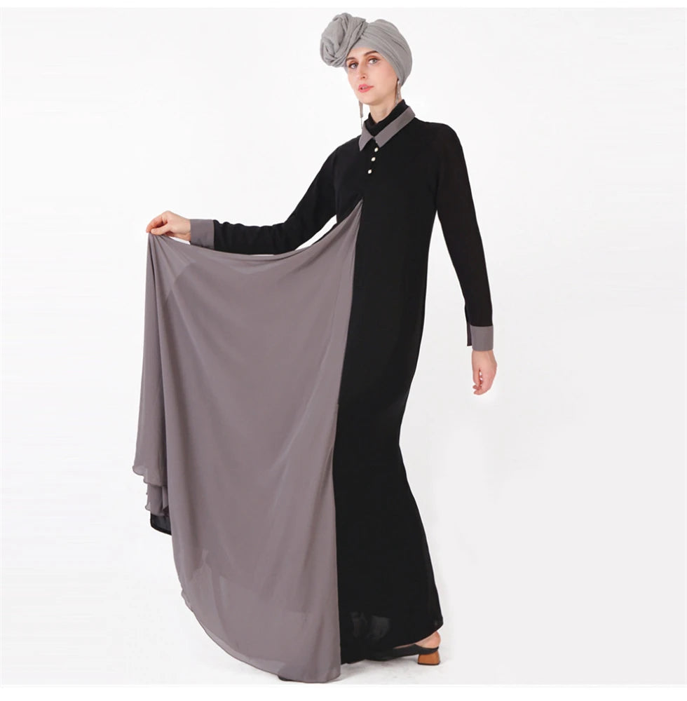 Ramadan Eid Black Abaya Damen Dubai Islam Muslim Women Clothing Modest Dress Kebaya Kaftan Robe Musulmane Caftan Marocain Femme.