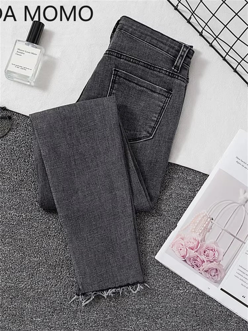 Jeans Female Denim Pants Black Womens Jeans Woman Donna Stretch Bottoms Feminino Skinny Pants for Women Trousers.
