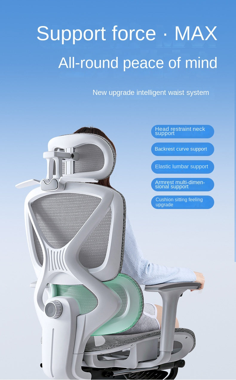 Uvr inländische bequeme sitzende atmungsaktive Mesh Stuhl ergonomisches Design Liegestuhl Büro verstellbare Lordos stütze Stuhl