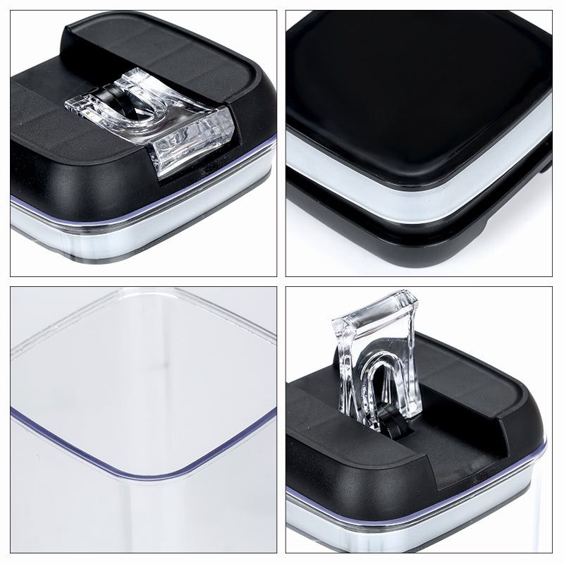 FAIS DU Food Storage Jar With Lid Kitchen Container Kitchen Organizer Stackable Dustproof Moisture Resistant Kitchen Accessories.