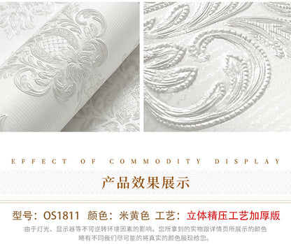 Tapete im europäischen Stil für Schlafzimmer wände 3d Damaskus Vlies Esszimmer Wohnzimmer Sofa TV Hintergrund Tapeten Wohnkultur