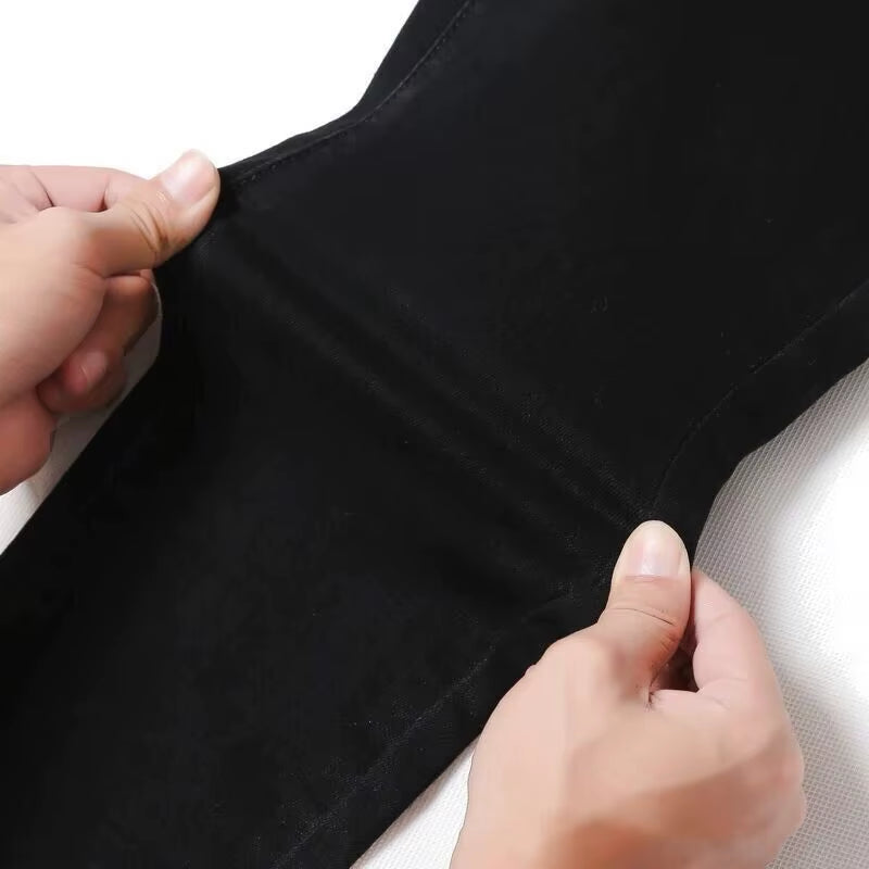 Women Jeans Cotton Solid Female Pencil Trousers Skinny Slim Fit High Waist All-Match Stretchy Stylish Casual Streetwear Chic New.