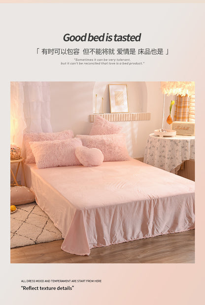 3/4PCS Luxurious Plush Duvet Cover Set – Cozy & Soft Bedding, Perfect for Bedroom Comfort, Ideal for Guest Rooms and Dorm Aesth