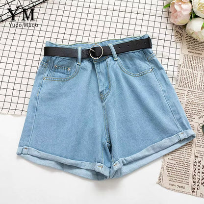 Chic High-Waisted Denim Shorts for Summer Vibes! Perfect for Every Casual Look! 🌞👖 #Fashion #SummerStyle.