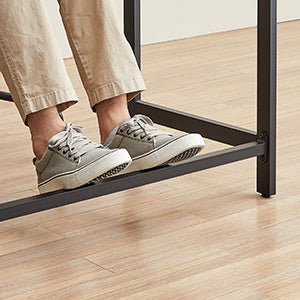 VASAGLE Schreibtisch Computertisch, L-förm Eckschreibtisch mit 2 Ablagen