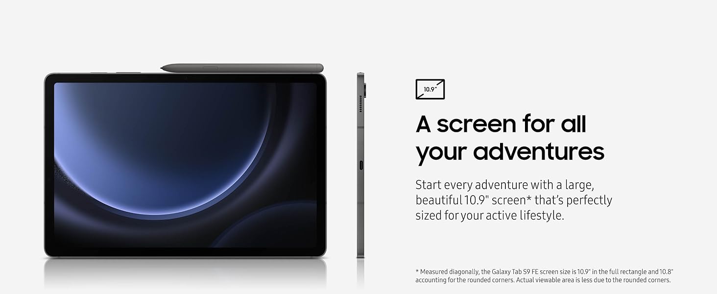 Original Samsung Galaxy Tab S9 FE X510 Exynos 1380 10.9'' Display Tablet WIFI 8000mAh Battery IP68 Waterproof Android With S Pen.