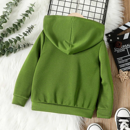 2-teiliges Set aus langärmligem Grafik-Hoodie und Jogginghose für Babys.