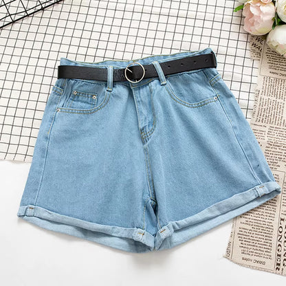 Chic High-Waisted Denim Shorts for Summer Vibes! Perfect for Every Casual Look! 🌞👖 #Fashion #SummerStyle.