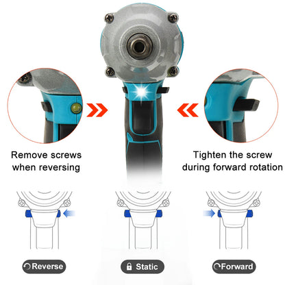 Drillpro Elektrowerkzeug-Set, 800 N.M, elektrischer Schraubenschlüssel, Bohrhammer, 13 mm Bohrmaschine, 125 mm Winkelschleifer für Mak 18 V