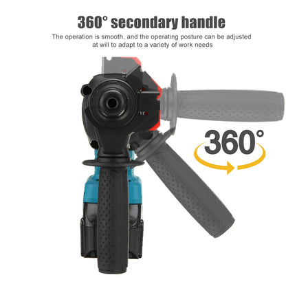 Drillpro Elektrowerkzeug-Set, 800 N.M, elektrischer Schraubenschlüssel, Bohrhammer, 13 mm Bohrmaschine, 125 mm Winkelschleifer für Mak 18 V