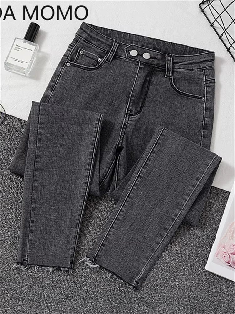 Jeans Female Denim Pants Black Womens Jeans Woman Donna Stretch Bottoms Feminino Skinny Pants for Women Trousers.