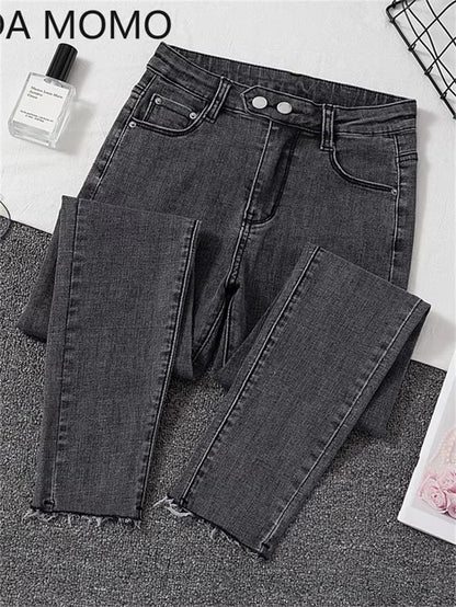 Jeans Female Denim Pants Black Womens Jeans Woman Donna Stretch Bottoms Feminino Skinny Pants for Women Trousers.