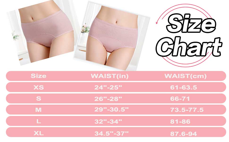 5Pcs Women Protective Cotton Menstrual Period Panties Teens Breathable Leakproof Briefs Women Postpartum Underwear.