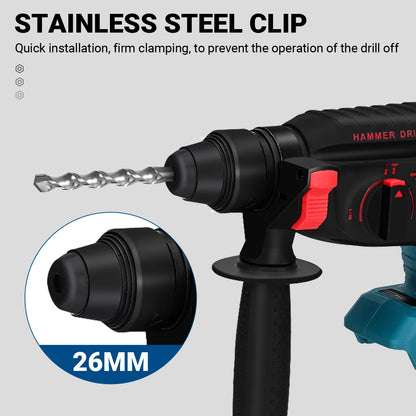 Drillpro Elektrowerkzeug-Set, 800 N.M, elektrischer Schraubenschlüssel, Bohrhammer, 13 mm Bohrmaschine, 125 mm Winkelschleifer für Mak 18 V