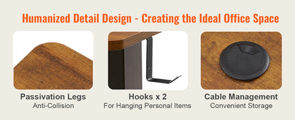 SucceBuy Elektrischer Stehpult, höhenverstellbarer Stehpult mit doppeltem Schutzsystem, hohe Tragfähigkeit für das Heimbüro