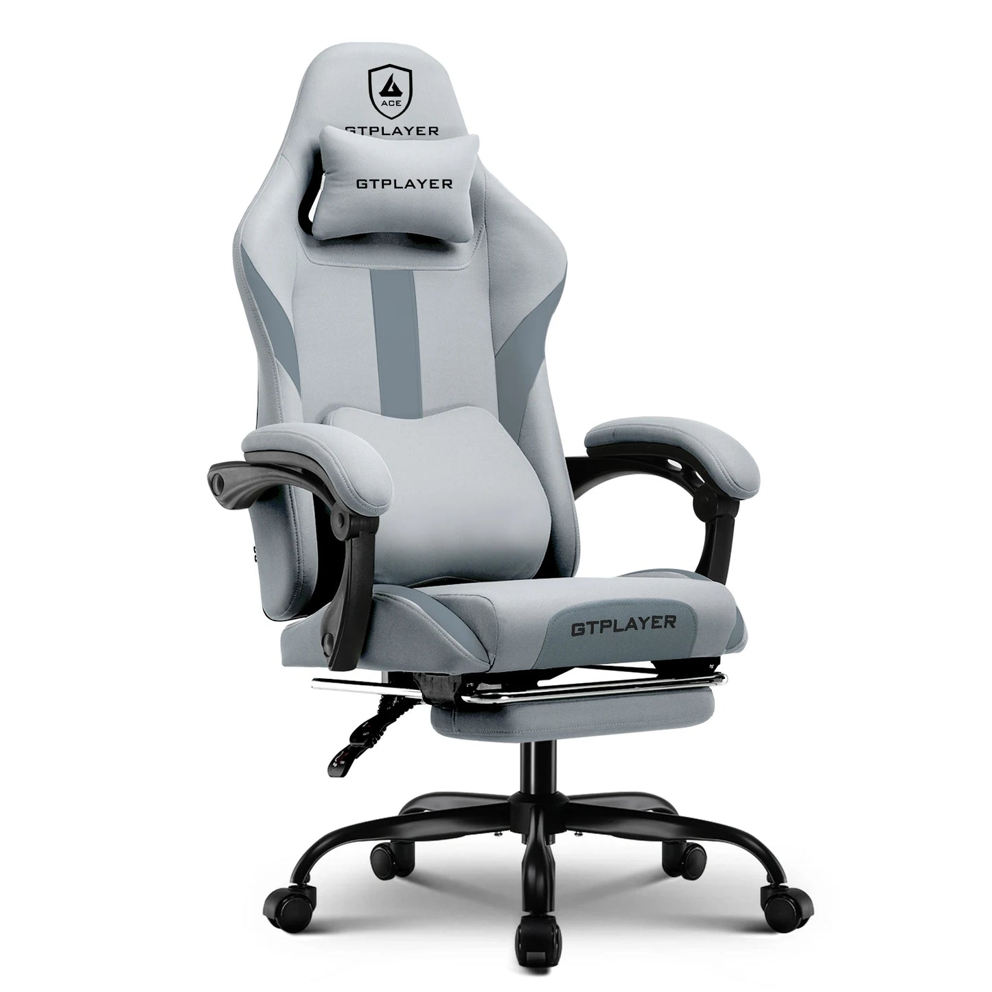 GTPLAYER Gaming Stuhl, Gamer Stuhl, Atmungsaktiver Bürostuhl aus Hochwertigem Stoff, Ergonomischer PC-Stuhl, Verstellbarer