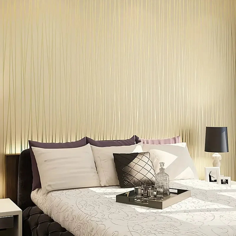 1 Rolle Vliestapete, verdickte selbstklebende Tapete, geeignet für Schlafzimmer, Wohnzimmer, Hintergrundwanddekoration