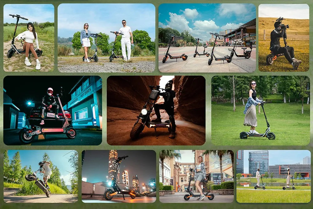 Kukirin A1 Folding Electric Scooter, 800W 48V 13Ah Battery, 10" Vacuum Tire, 45km/h Max Speed 45km Range Front & Rear Disc Brake