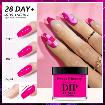 30g Luminous Nail Art Powder Halloween Dipping Powder Pink Pumpkin Orange Glow In Dark Phosphor Powder Party Manicure Salon DIY.
