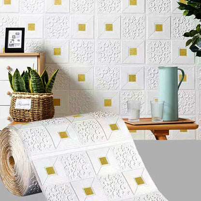 Pvc Brick Pattern Self-adhesive Wallpaper DIY Room Decor 1-10pcs 70cmX1m Waterproof Wall Stickers 3D Modern Home Decoration