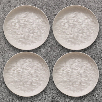 INS Stone Grain Bone Plate Relief Premium Steak Dining for Simple western Food Plate Salad Plate Special Look Household Items.