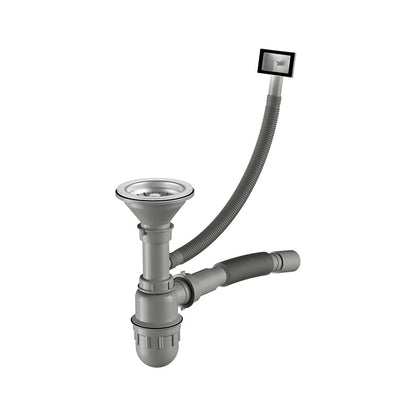 Küchenspüle aus Edelstahl, 80 x 60 cm, mit Abtropffläche, Einzelschüssel, Wasserhahnloch, umschaltbar auf der Oberseite