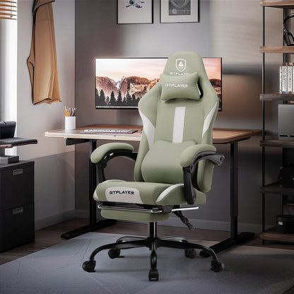 GTPLAYER Gaming Stuhl, Gamer Stuhl, Atmungsaktiver Bürostuhl aus Hochwertigem Stoff, Ergonomischer PC-Stuhl, Verstellbarer