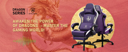GTPLAYER Gaming Stuhl Gamer Stuhl mit Bluetooth-Lautsprechern und Fußstütze, Dragon Series Bürostuhl, Ergonomischer Gaming-Stuhl