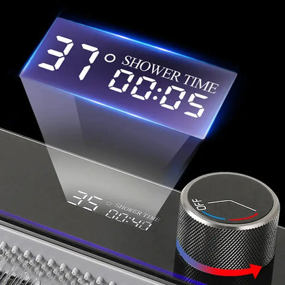 Wasserfall-Küchenspüle aus Edelstahl 304, großes Einzelschlitz-Wasserhahn-Set mit integrierter Digitalanzeige, Seifenspender, Tassenwascher