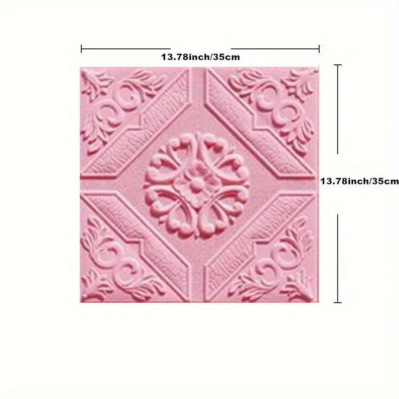 35*35cm Ceiling Roof Decoration Wallpaper Self-adhesive Bedroom 3D Waterproof Background Wall Wallpaper