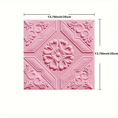 35*35cm Ceiling Roof Decoration Wallpaper Self-adhesive Bedroom 3D Waterproof Background Wall Wallpaper