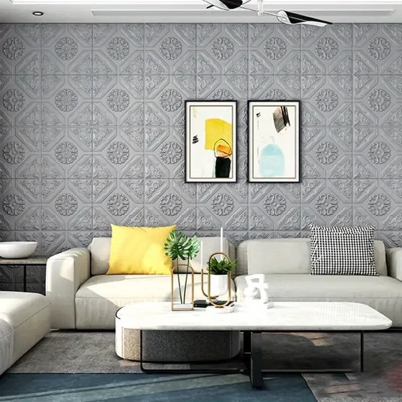 35*35cm Ceiling Roof Decoration Wallpaper Self-adhesive Bedroom 3D Waterproof Background Wall Wallpaper