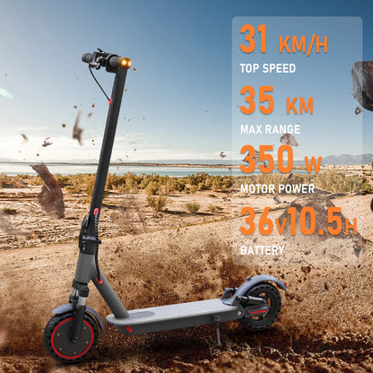 2025 New AOVOPRO Turn Signal Electric Scooter 350W 8.5 Inch Tire APP Smart Escooter 31KM/H 36V10.5AH Electric Scooter for Adults