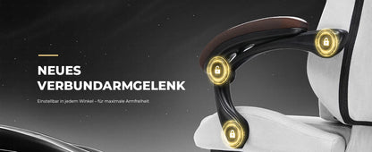 GTPLAYER Gaming Stuhl, Ergonomischer Gamer Stuhl aus Stoff mit Lendenwirbelstütze, PC-Stuhl mit verbreiterter Rückenlehne