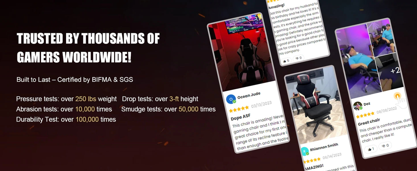 GTPLAYER Gaming Stuhl mit Fußstütze, ergonomischer Bürostuhl mit Netzrückenlehne, Schreibtischstuhl Gaming Sessel aus Stoff