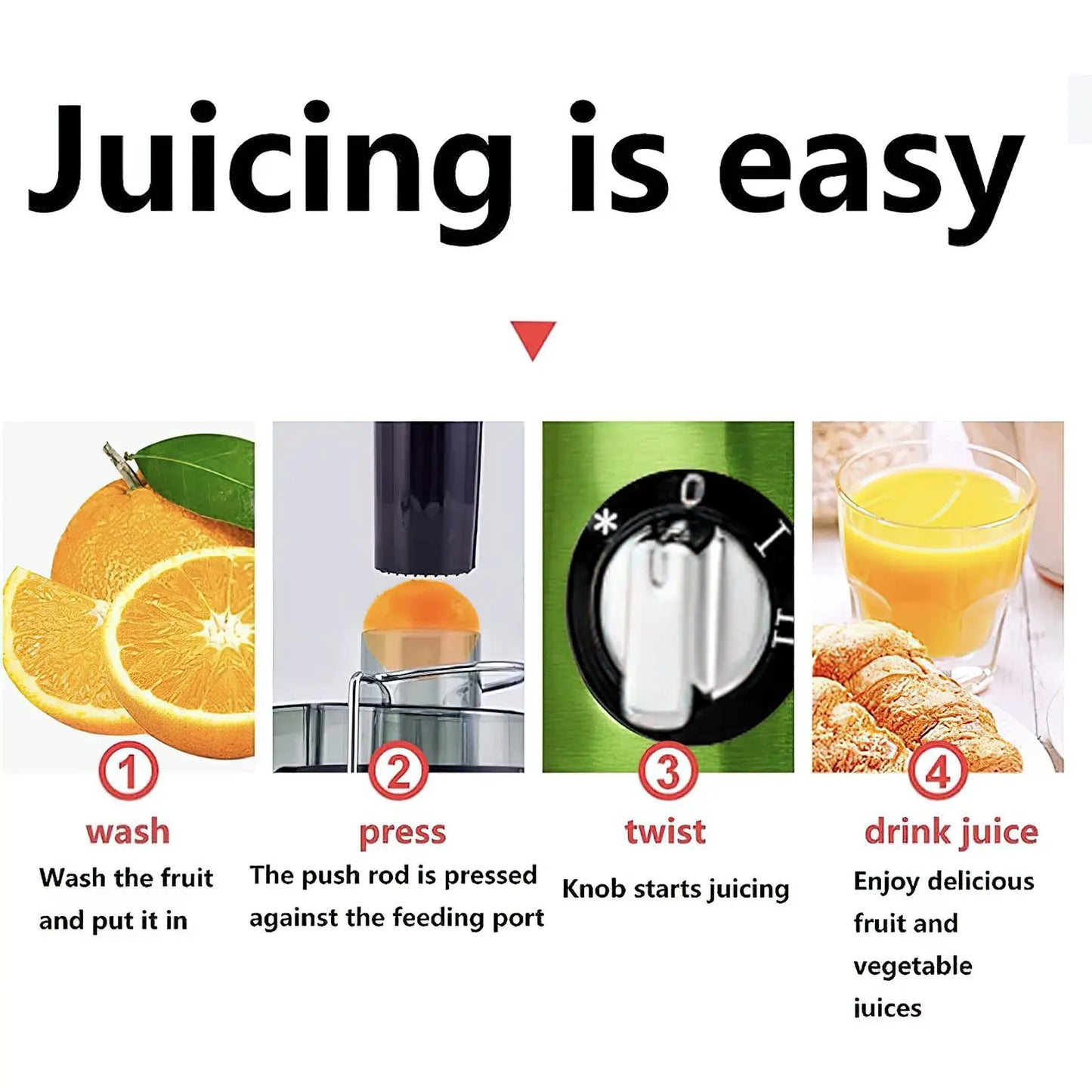 400W Electric Juicer Machine Juicer Wide fall for Whole Fruit Juicer Juicer vegables Fruit mix Blender with boot.