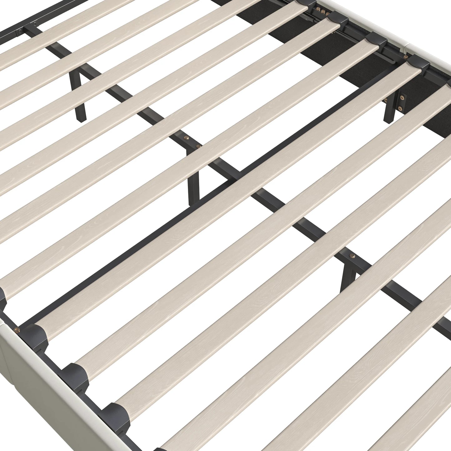 Rosahqnda Doppeltes gepolstertes hydraulisches Bett, 140-160 * 200 cm, großer Stauraum, Gästebett, Samt, schwarz, beige