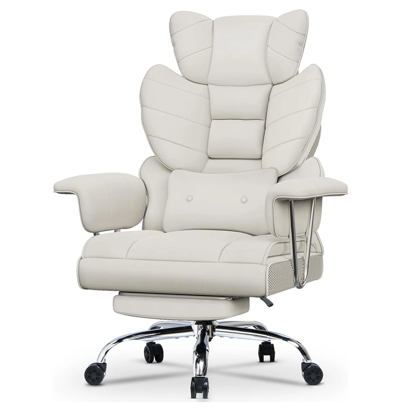 Desk Chairs Ergonomic Office Chair PU Leather Computer Chairs Adjustable Big High Back Executive Chair Swivel Chair