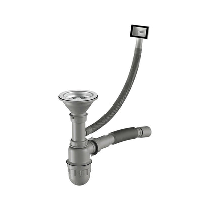 66 x 42 cm großes Edelstahl-Küchenspüle mit Abtropffläche, silbrige Einzelschüssel-Spüle aus Inox, linke/rechte Installation