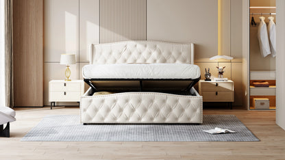 Rosahqnda hydraulisches Bett im modernen Stil, Stilvolles Doppelbett für Jugendliche, Kinder und Erwachsene, ohne Matratze