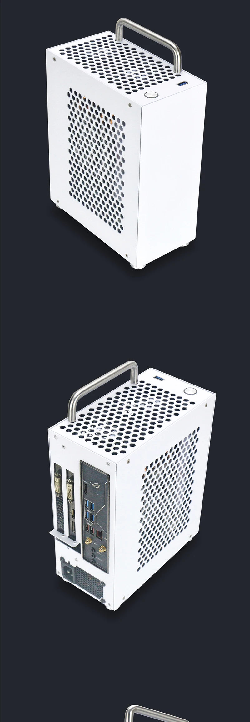 METALFISH S3 MINI ITX Case Aluminum 5 Litre PC Gaming Small Chassis With Handle Support RTX3060/13600 Computer Compact A4 Case.