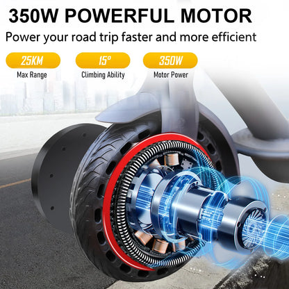 2025 New AOVOPRO Turn Signal Electric Scooter 350W 8.5 Inch Tire APP Smart Escooter 31KM/H 36V10.5AH Electric Scooter for Adults