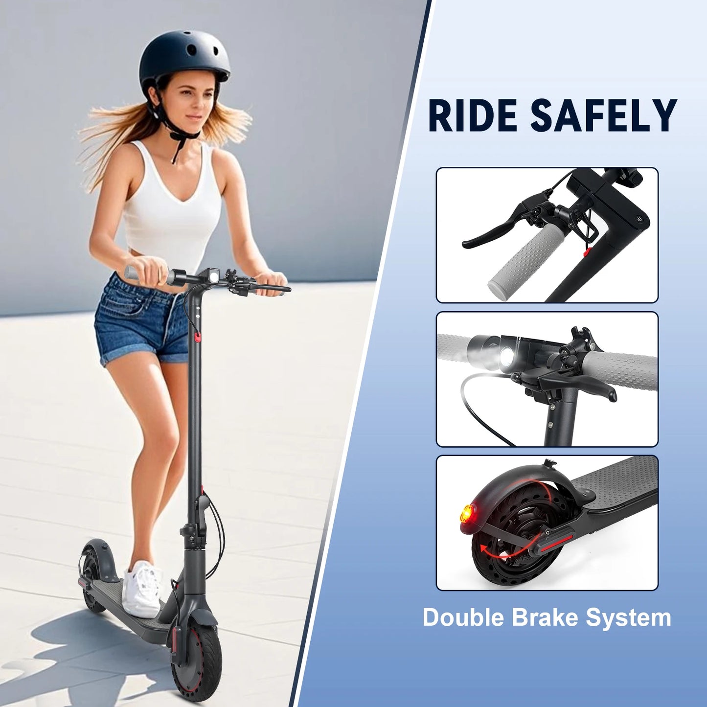 JUICEASE TX01 Electric Scooter for Adults 7.8Ah 350W Powerful Motor up to 31KM/H Speed Electric Scooter with APP 8.5 Inch Tire.