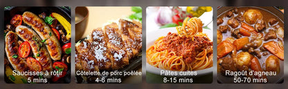 Karinear Built-in Induction Cooktop with 4 Burners with Plug, Touch Control, Timer Safety Lock, 3500W.