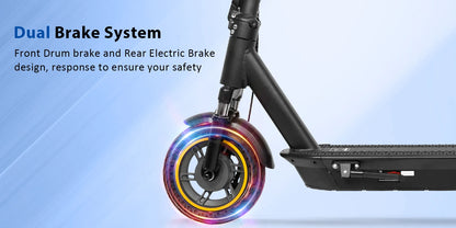 2025 Upgrate AOVOPRO Smart APP Electric Scooter 350W/500W Powerful Motor 36V/42V 25-45KM  Range Adults EScooter with Dual Brake