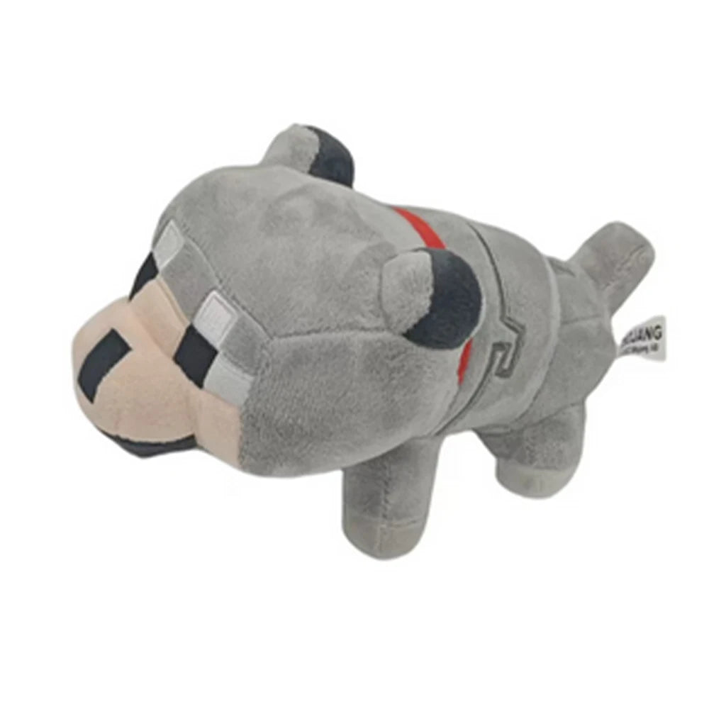 Soft and Cute Cartoon Wolf Plush Toy Skin Friendly Stuffed Toy Children's Comfort Companion Doll.