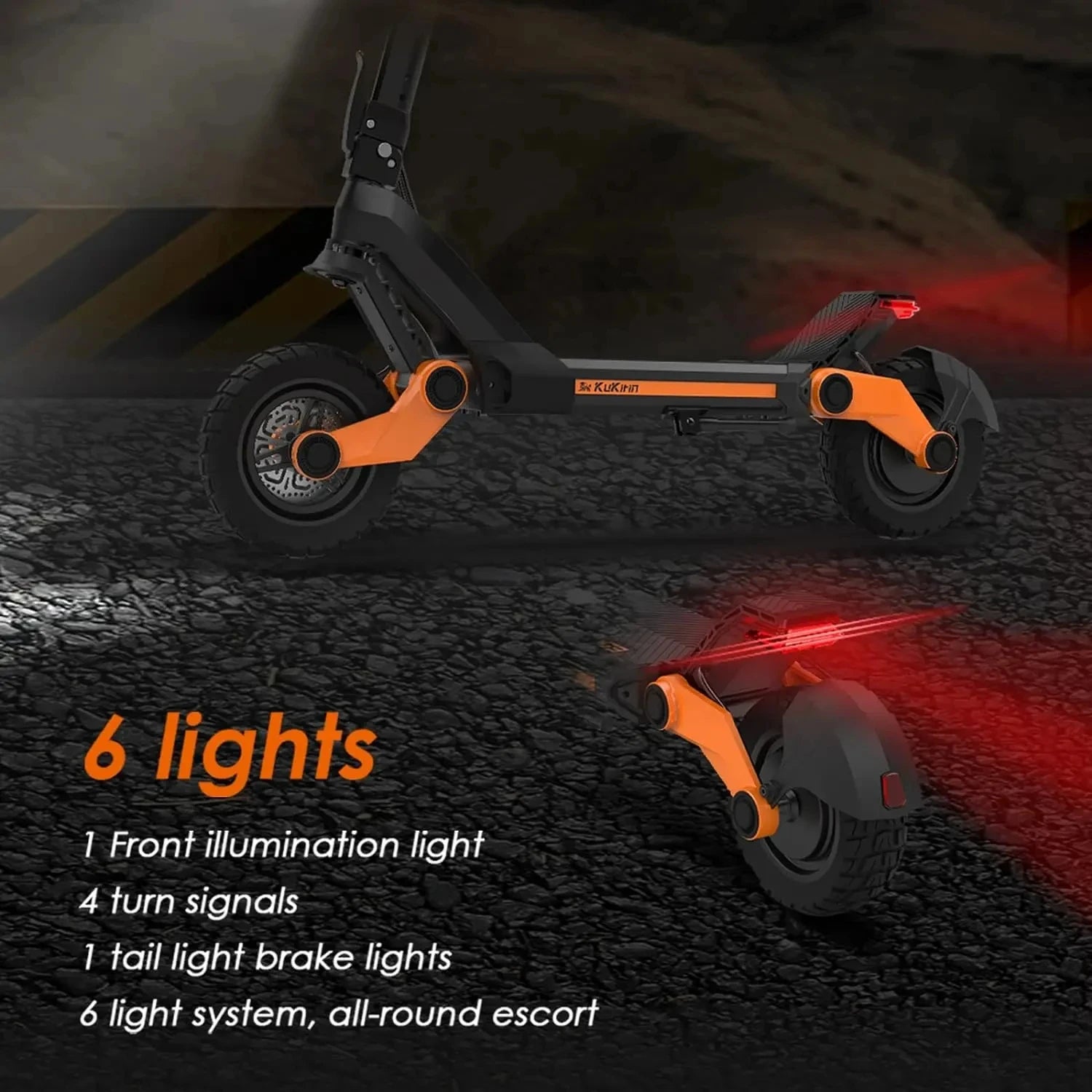 KuKirin G3 Electric Scooter 10.5 Inch 1200W Motor 52V 18Ah Lithium Battery Max Speed 25 KM/H Touchable Display Control Panel.